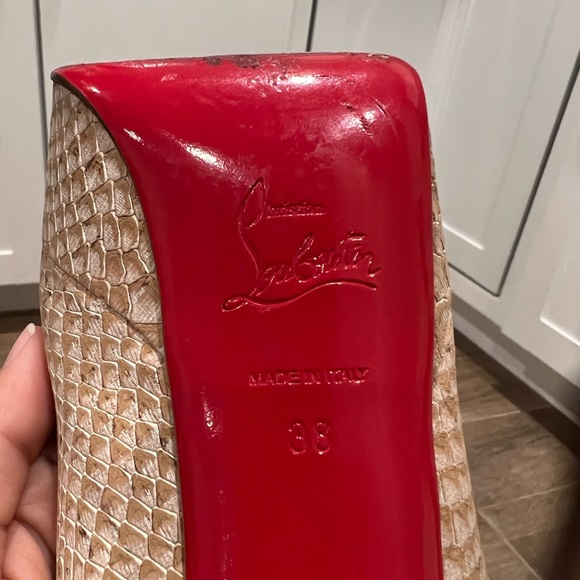 Christian Louboutin snakeskin print heels - Picture 10 of 10